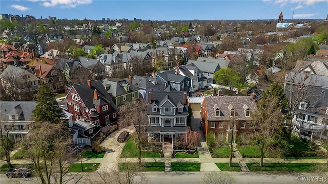 birds eye view of property featuring a residential view