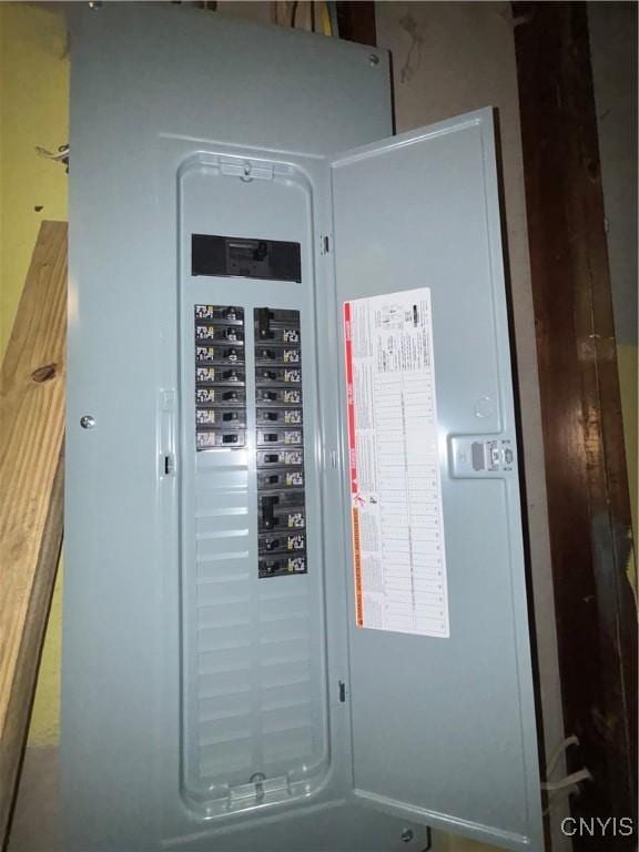 utility room with electric panel
