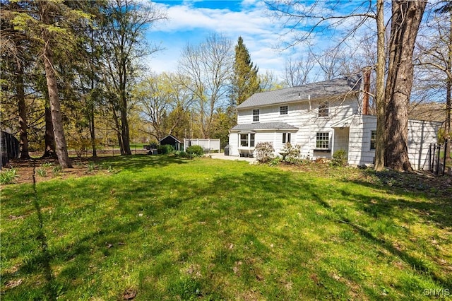 422 Salt Springs Rd, Manlius, NY 13066 - view of yard with fence and a patio area