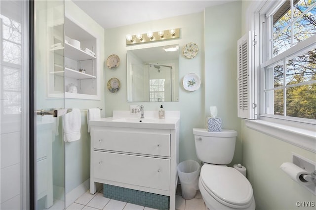 422 Salt Springs Rd, Manlius, NY 13066 - bathroom featuring tile patterned floors, vanity, toilet, and baseboards