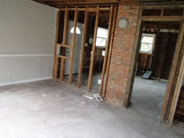 interior space featuring water heater