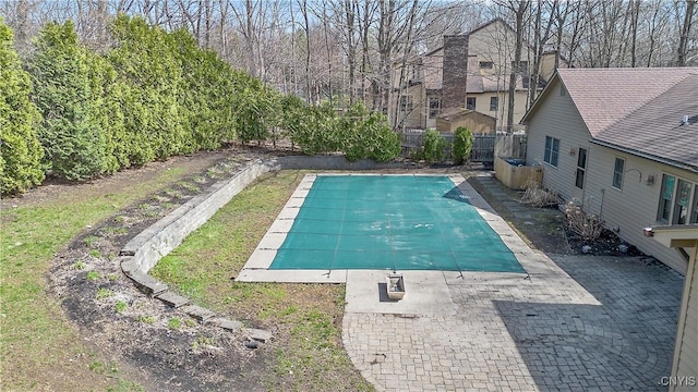 7266 Wakefield Dr, Manlius, NY 13066 - view of swimming pool with a fenced in pool, a patio area, and fence