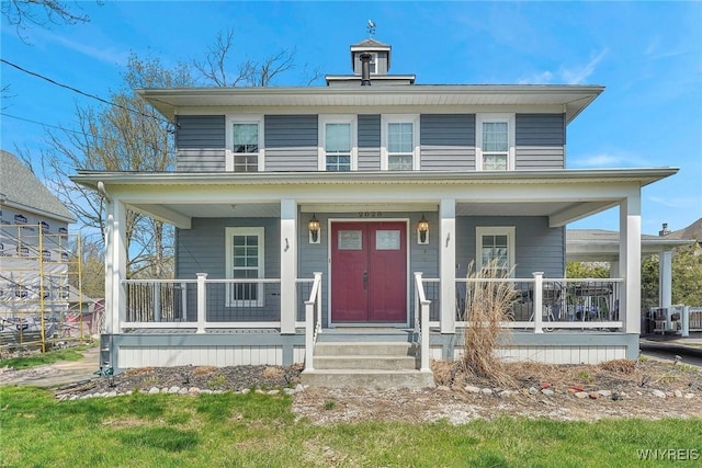 view of front of house featuring a porch