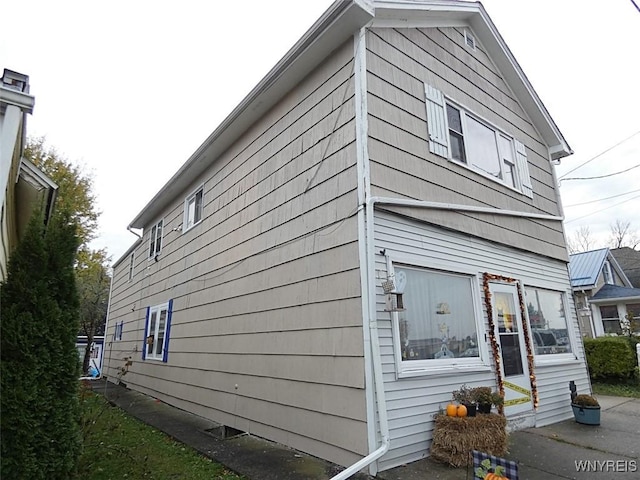view of side of home