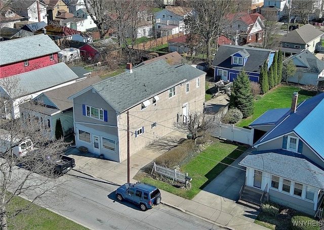 birds eye view of property featuring a residential view