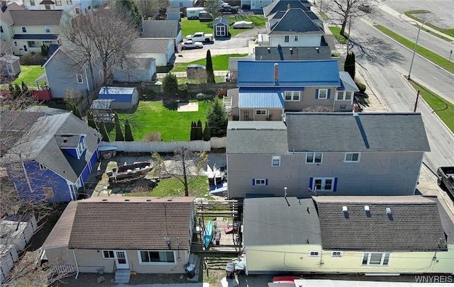 drone / aerial view with a residential view