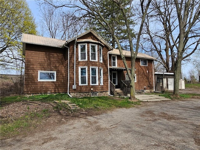view of rear view of property