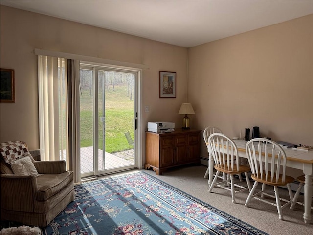 5876 Clearview Ln, Alfred, NY 14803 - dining room with carpet floors