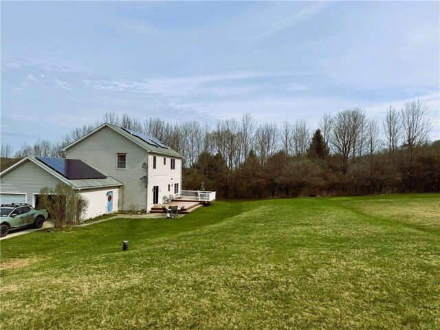 5876 Clearview Ln, Alfred, NY 14803 - view of yard featuring an attached garage