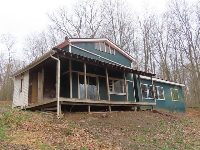 view of rear view of property