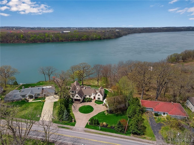 4482 Lower River Rd, Lewiston, NY 14092 - birds eye view of property featuring a water view