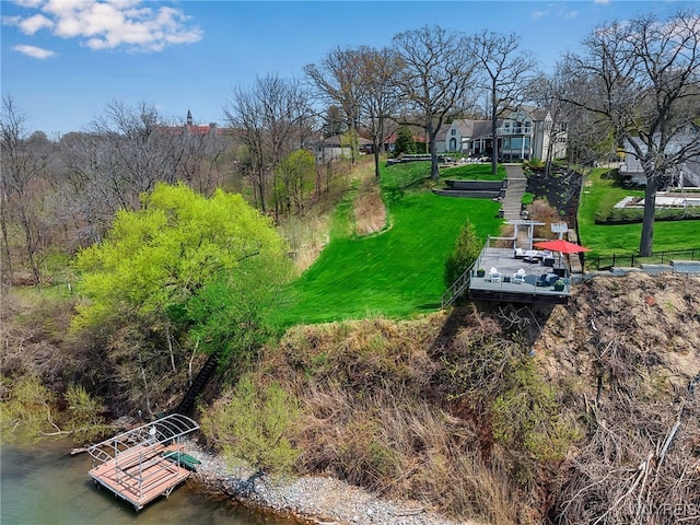 4482 Lower River Rd, Lewiston, NY 14092 - view of home's community with a water view and a floating dock