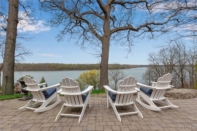 4482 Lower River Rd, Lewiston, NY 14092 - view of patio / terrace with a water view