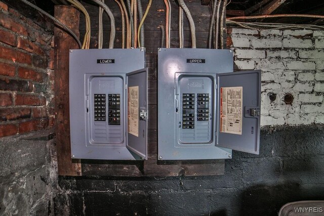 utility room with electric panel