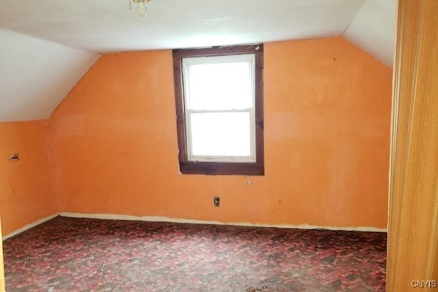 24 Railroad St, Elbridge, NY 13080 - additional living space featuring baseboards, carpet, and lofted ceiling