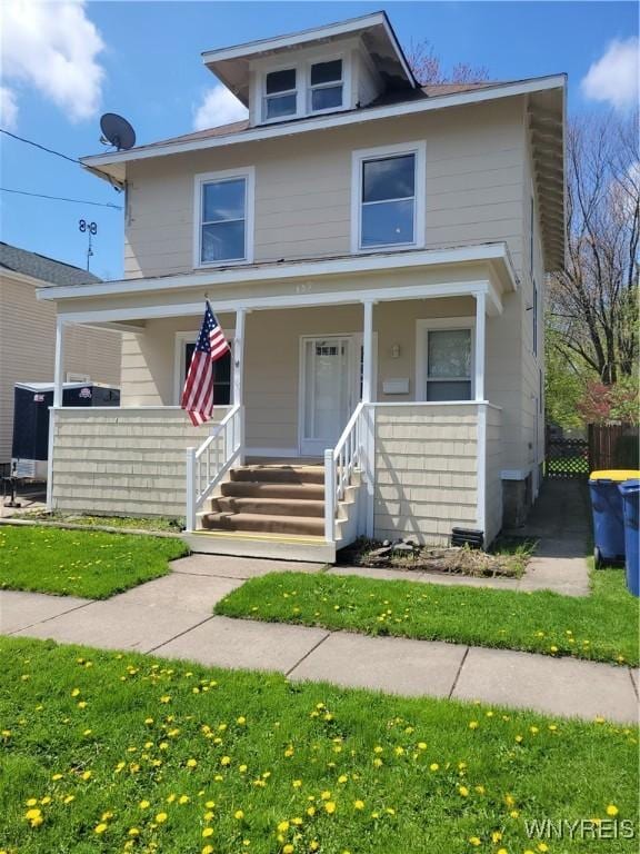 359 N Transit St, Lockport-City, NY 14094 - american foursquare style home with covered porch