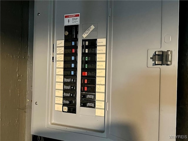 utility room featuring electric panel