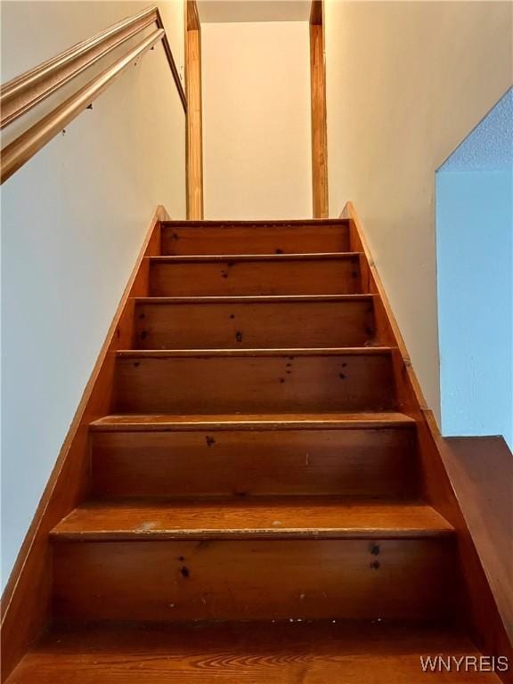view of stairway