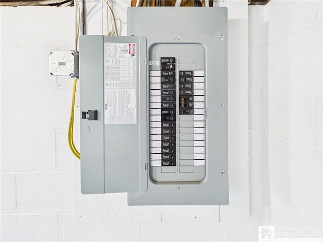 utility room featuring electric panel