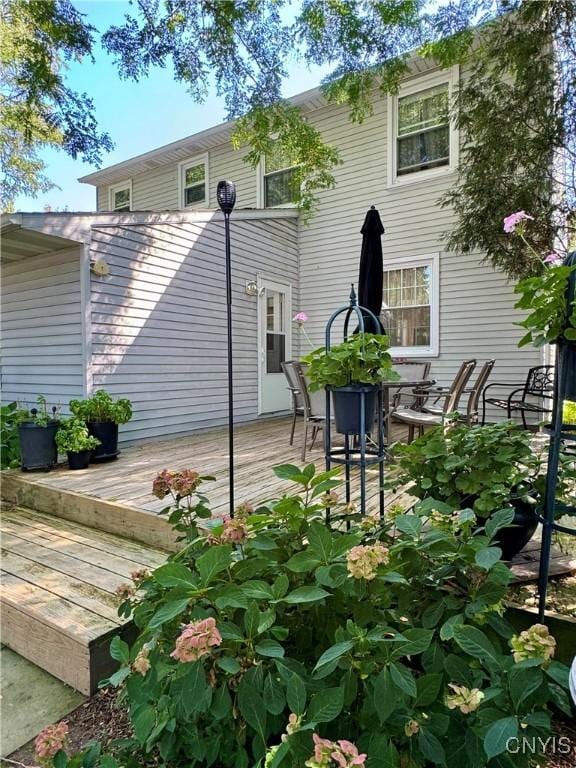 4969 Look Kinney Cir, Clay, NY 13088 - back of house with a deck