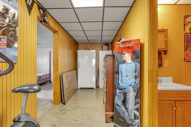 394 Nersesian Rd, Otsego, NY 13348 - corridor featuring wooden walls