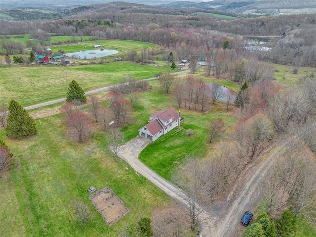 394 Nersesian Rd, Otsego, NY 13348 - bird's eye view featuring a water view and a rural view