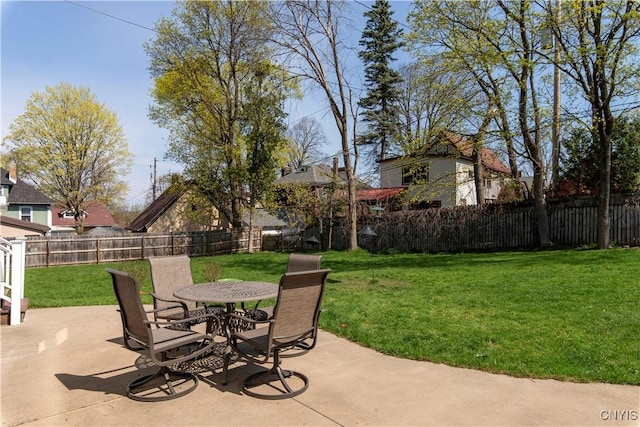 117 Proctor Blvd, Utica, NY 13501 - view of patio / terrace with outdoor dining space and a fenced backyard