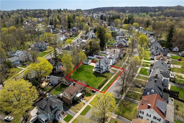 117 Proctor Blvd, Utica, NY 13501 - aerial view with a forest view and a residential view