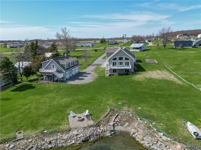birds eye view of property