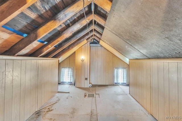 view of attic