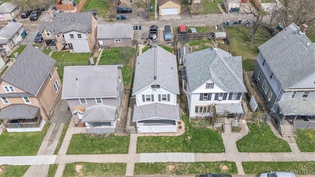 drone / aerial view featuring a residential view