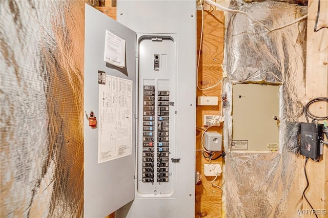 utility room with electric panel
