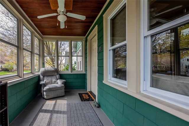 72 Whiteford Rd, Rochester, NY 14620 - sunroom / solarium featuring ceiling fan