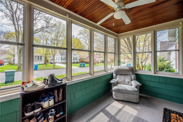 72 Whiteford Rd, Rochester, NY 14620 - sunroom / solarium with a ceiling fan