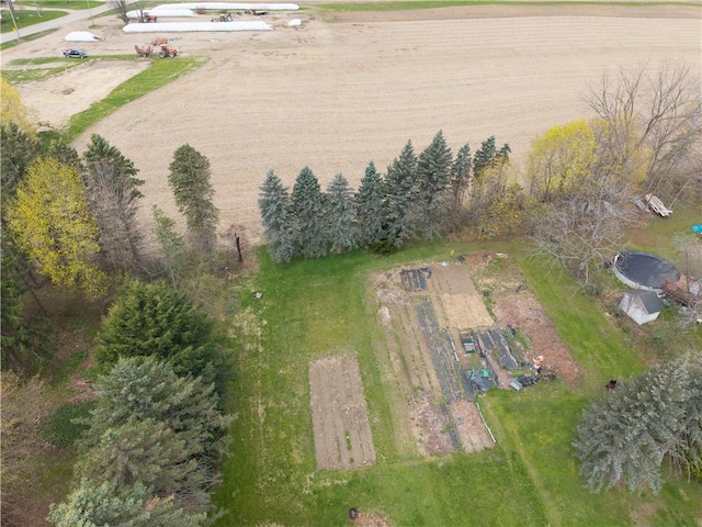 drone / aerial view featuring a rural view