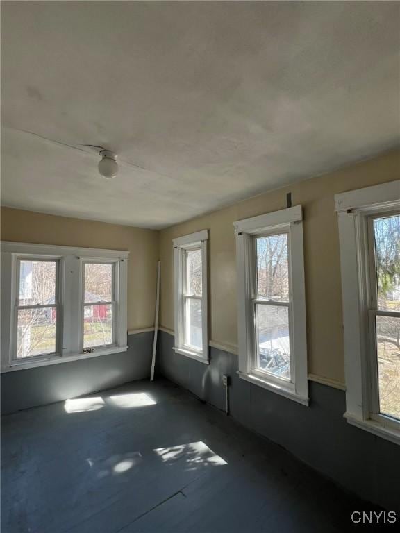 view of spare room