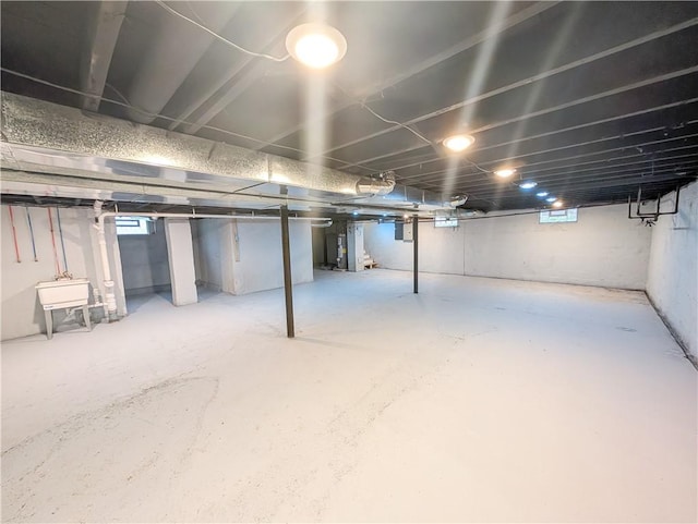 view of basement