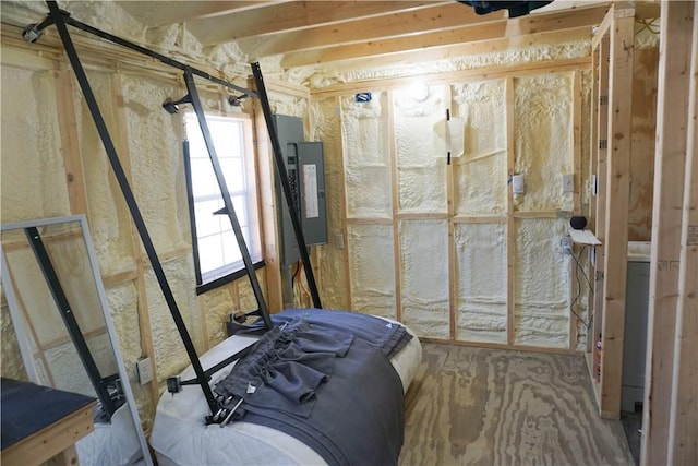 storage area with electric panel
