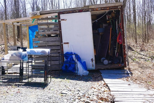 view of outbuilding
