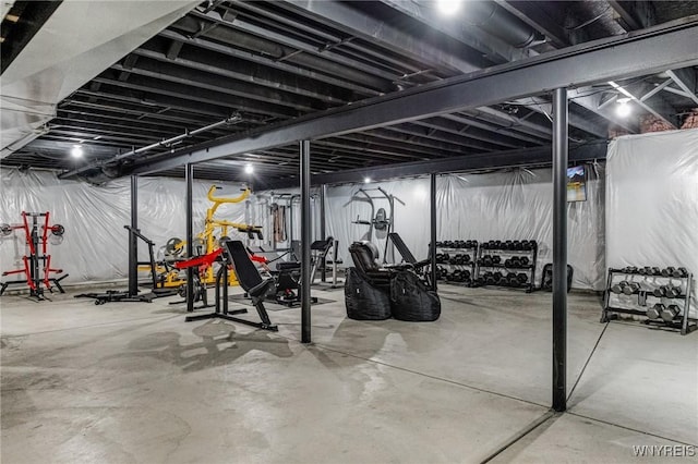 view of workout room