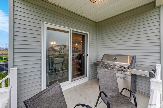 view of patio / terrace featuring area for grilling