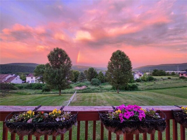 3579 Conhocton Rd, Erwin, NY 14870 - view of green lawn featuring a view of countryside