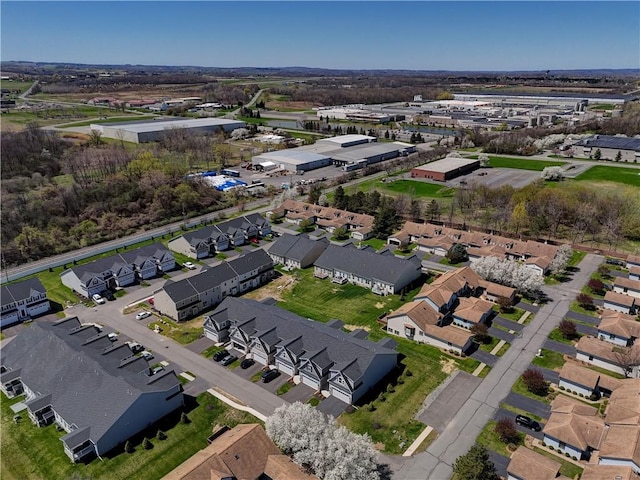 aerial view featuring a residential view
