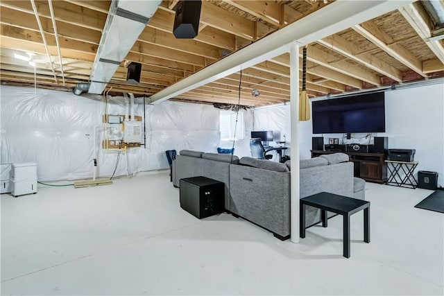 view of basement