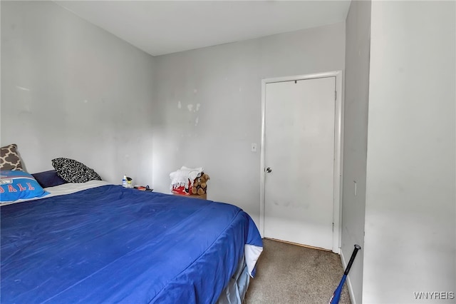 bedroom featuring carpet flooring