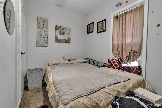 bedroom with carpet floors