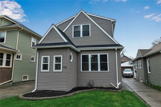 exterior space with a lawn
