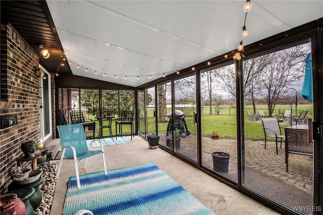 view of sunroom