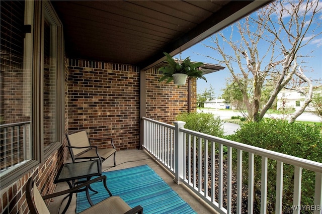 view of balcony