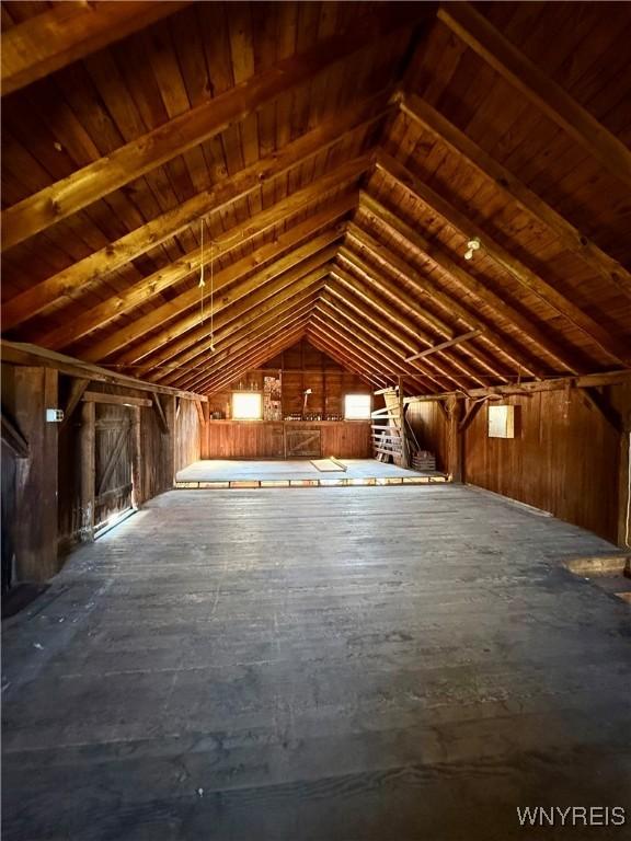 view of attic